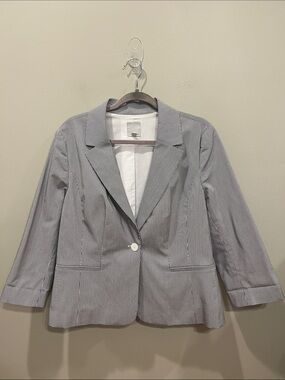 Halogen Pinstriped Blazer